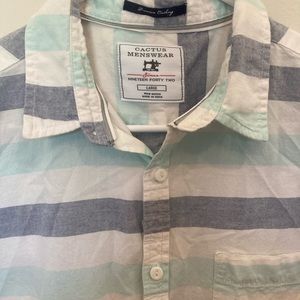 Cactus menswear short sleeve button down